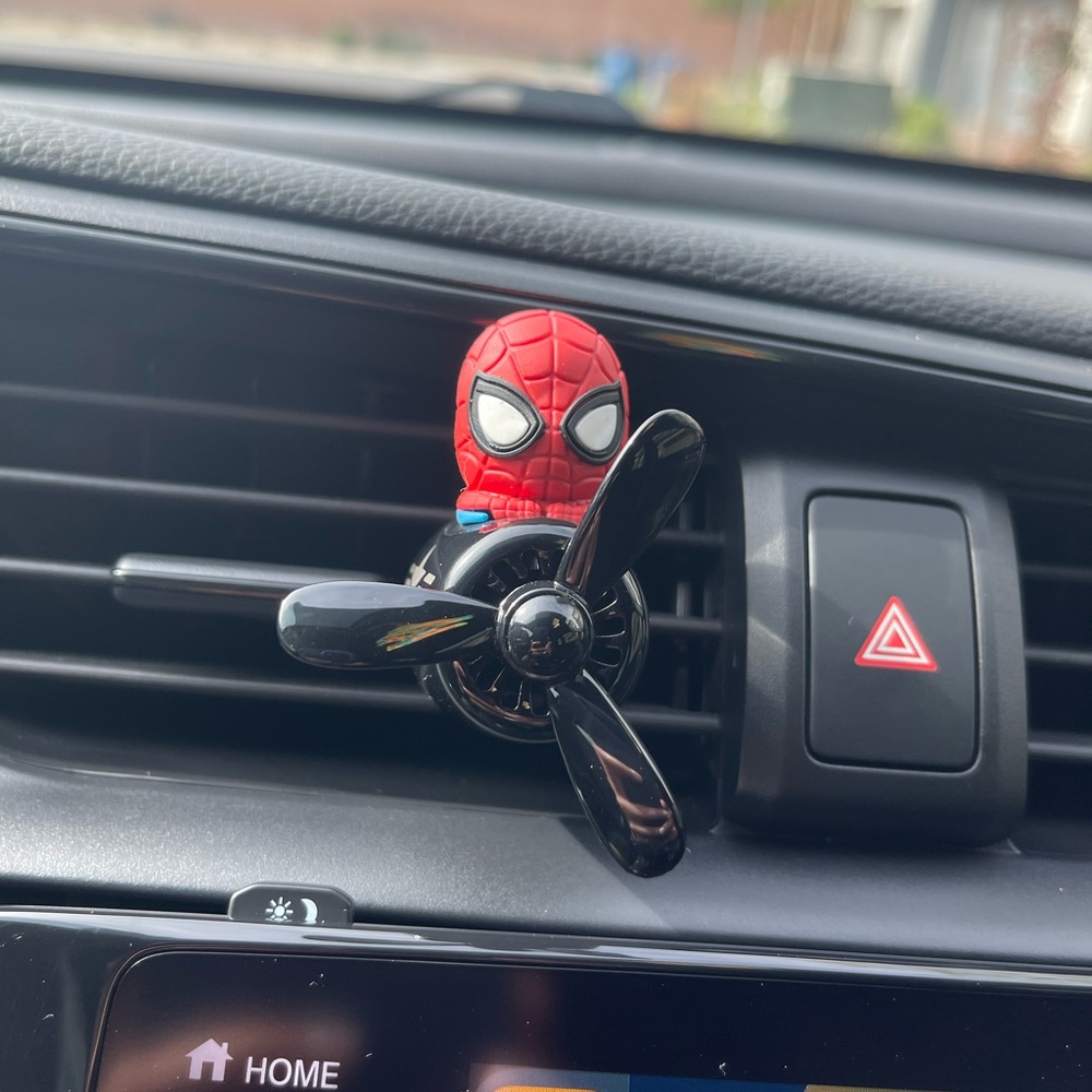 Spider-Man spinning car air freshener 🕷️